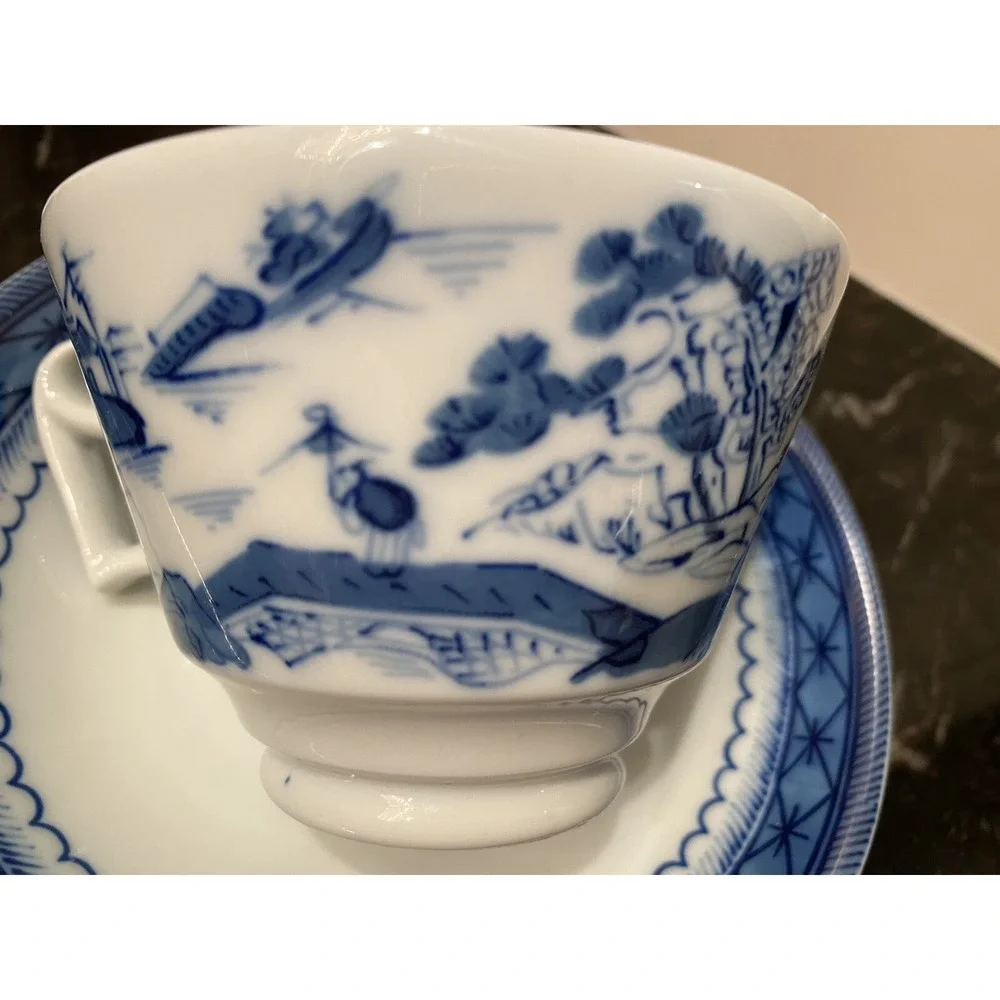Vintage Mottahedeh Canton Cup & Saucer Portugal